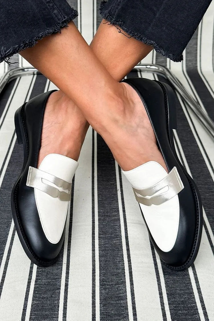 Emeryn Monochromatic Loafers