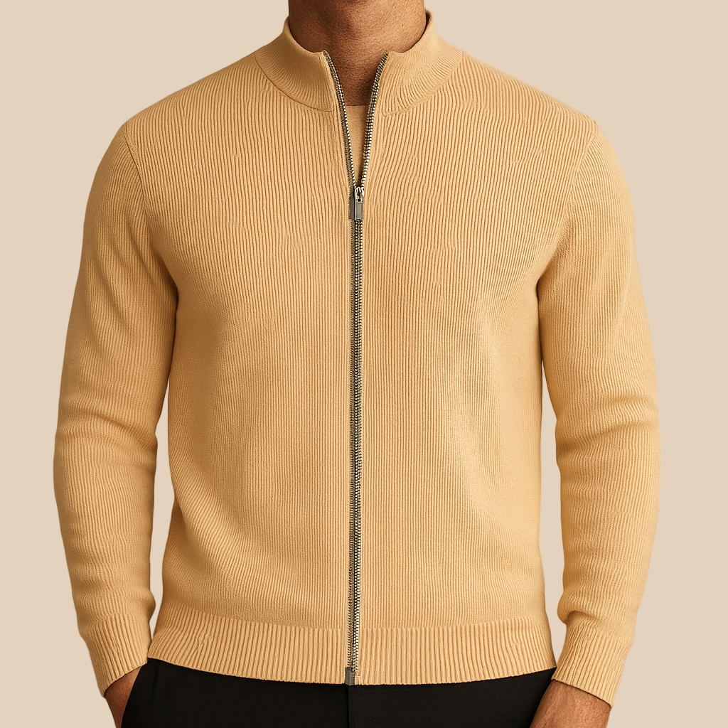 Benjamin - Ribbed Zip Jacket
