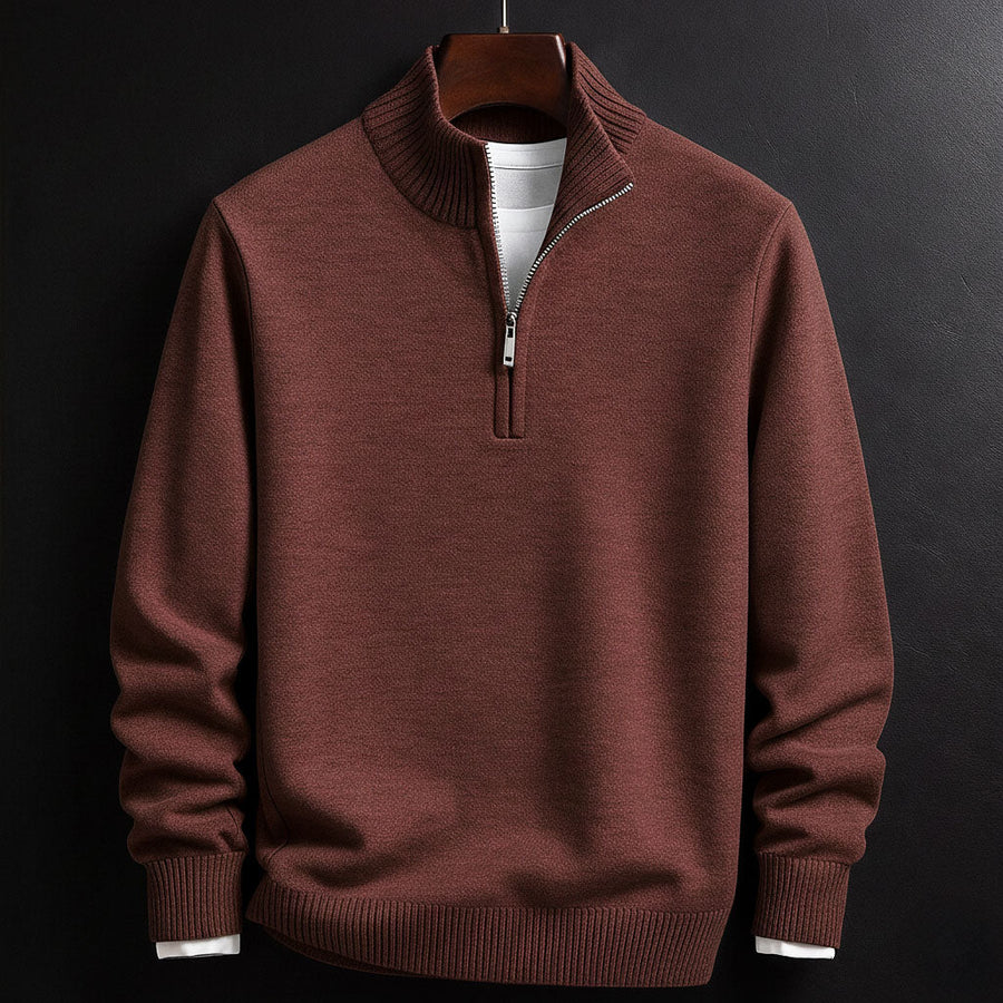 Joshua - Classic Half-Zip Sweater