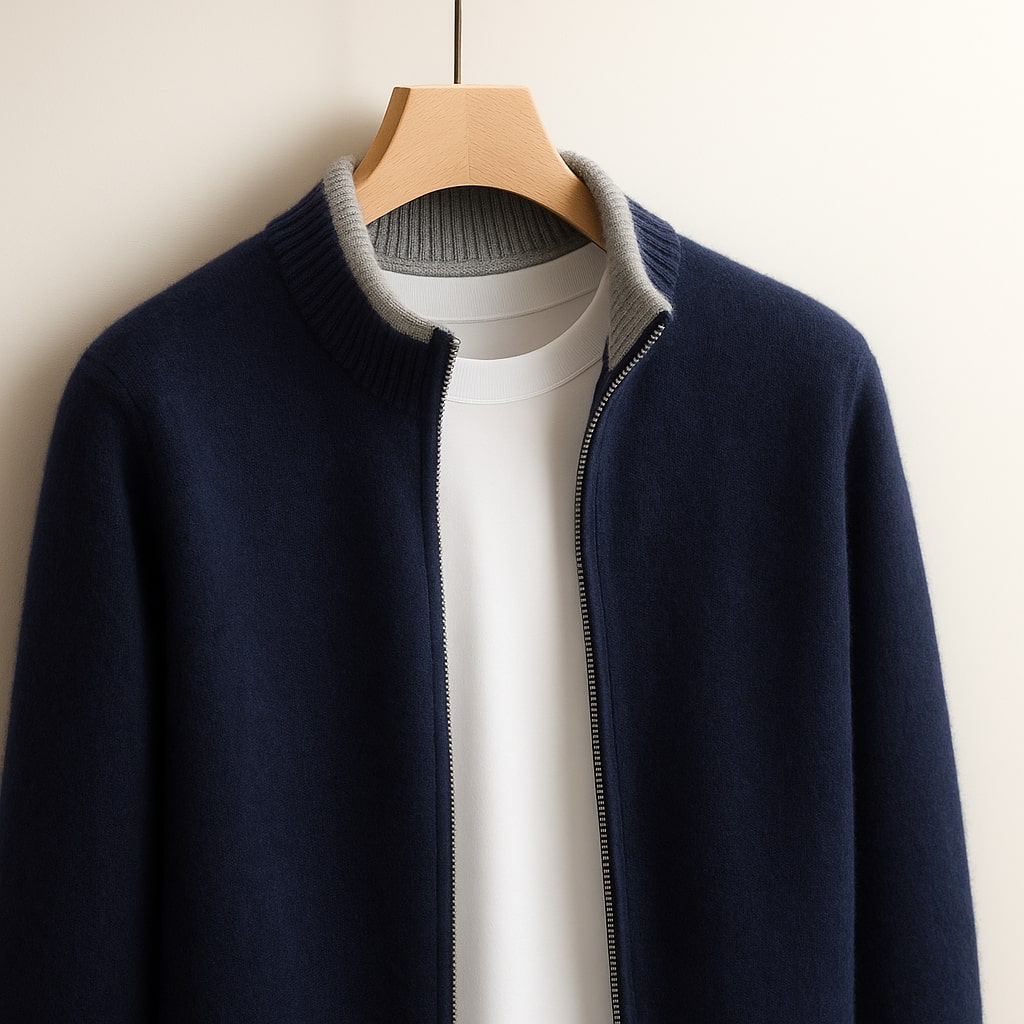 Benjamin - Zip Knit Cardigan