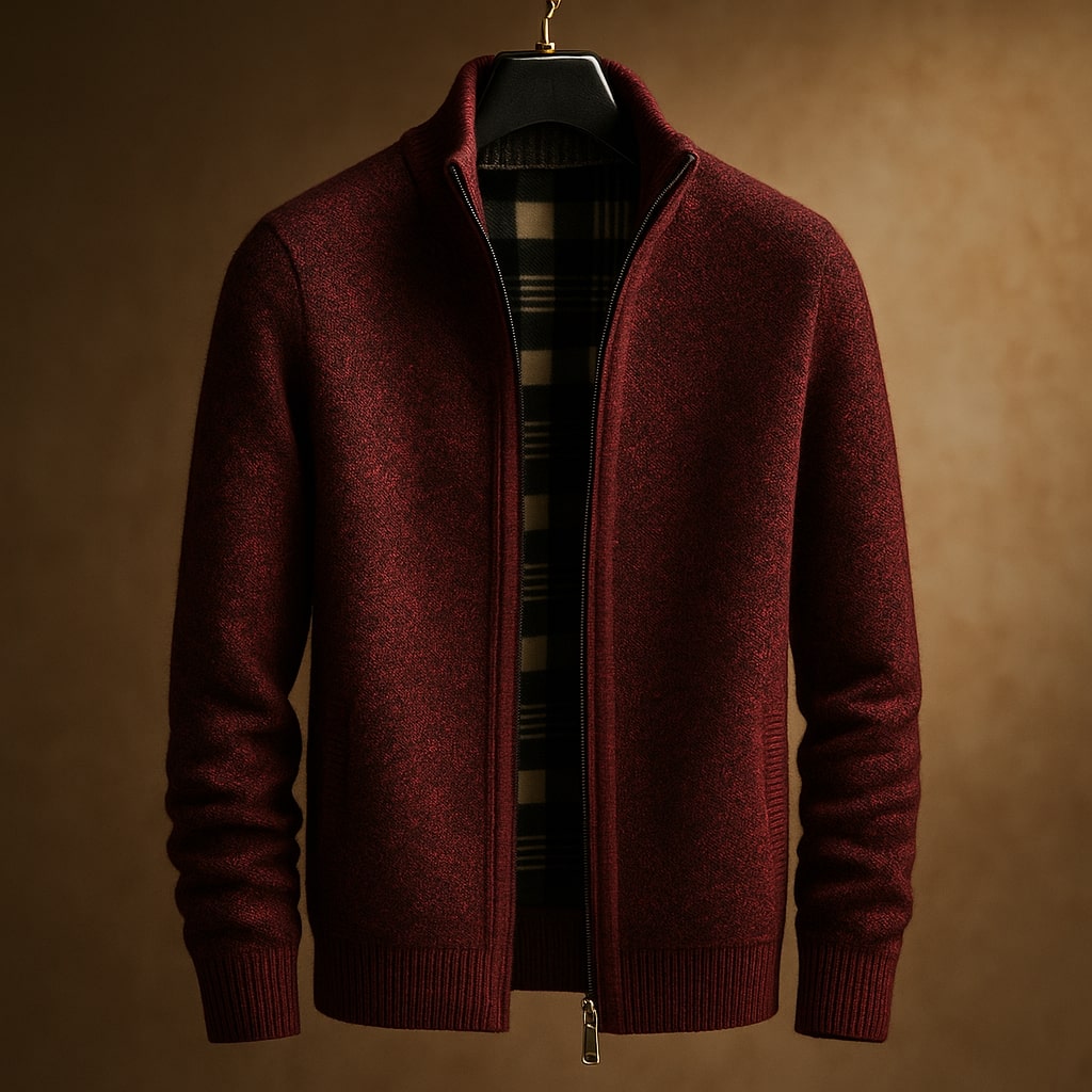 Kevin - Classic Ribbed Zip Jacket