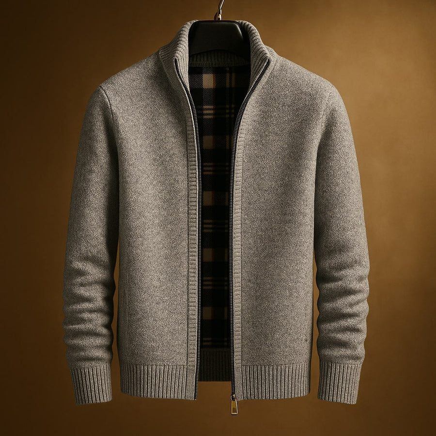 Kevin - Classic Ribbed Zip Jacket