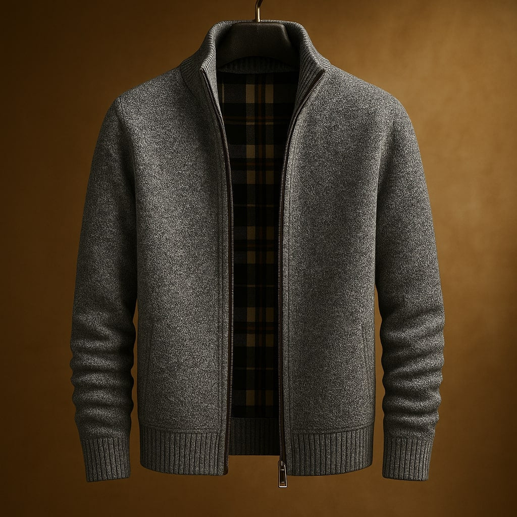 Kevin - Classic Ribbed Zip Jacket