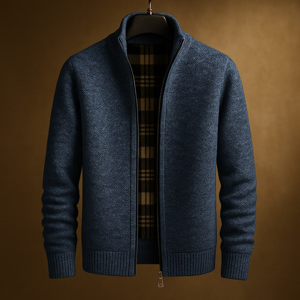 Kevin - Classic Ribbed Zip Jacket