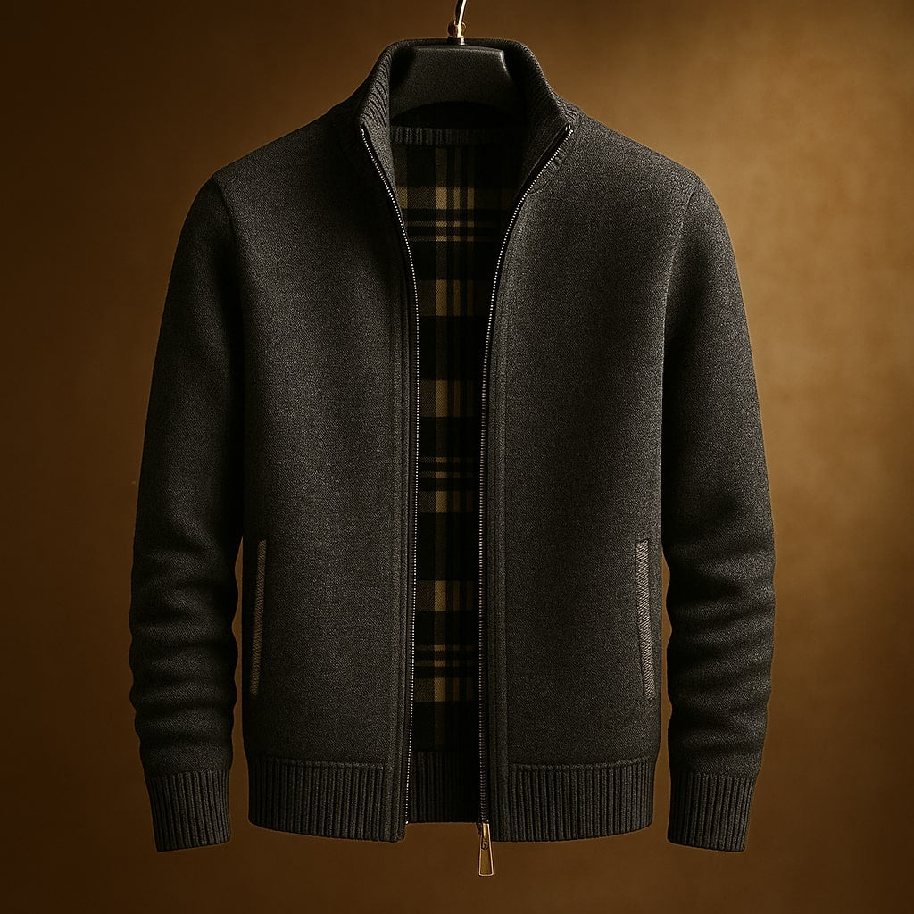 Kevin - Classic Ribbed Zip Jacket