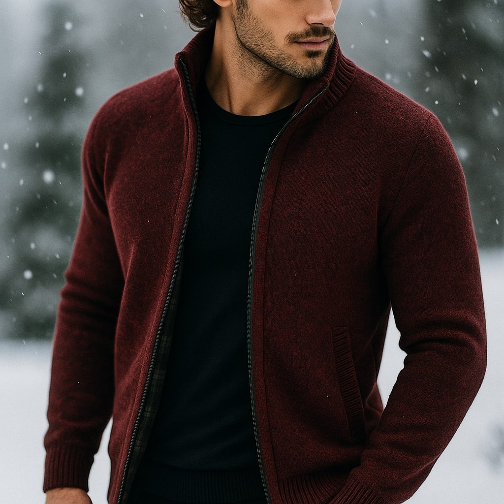 Kevin - Classic Ribbed Zip Jacket