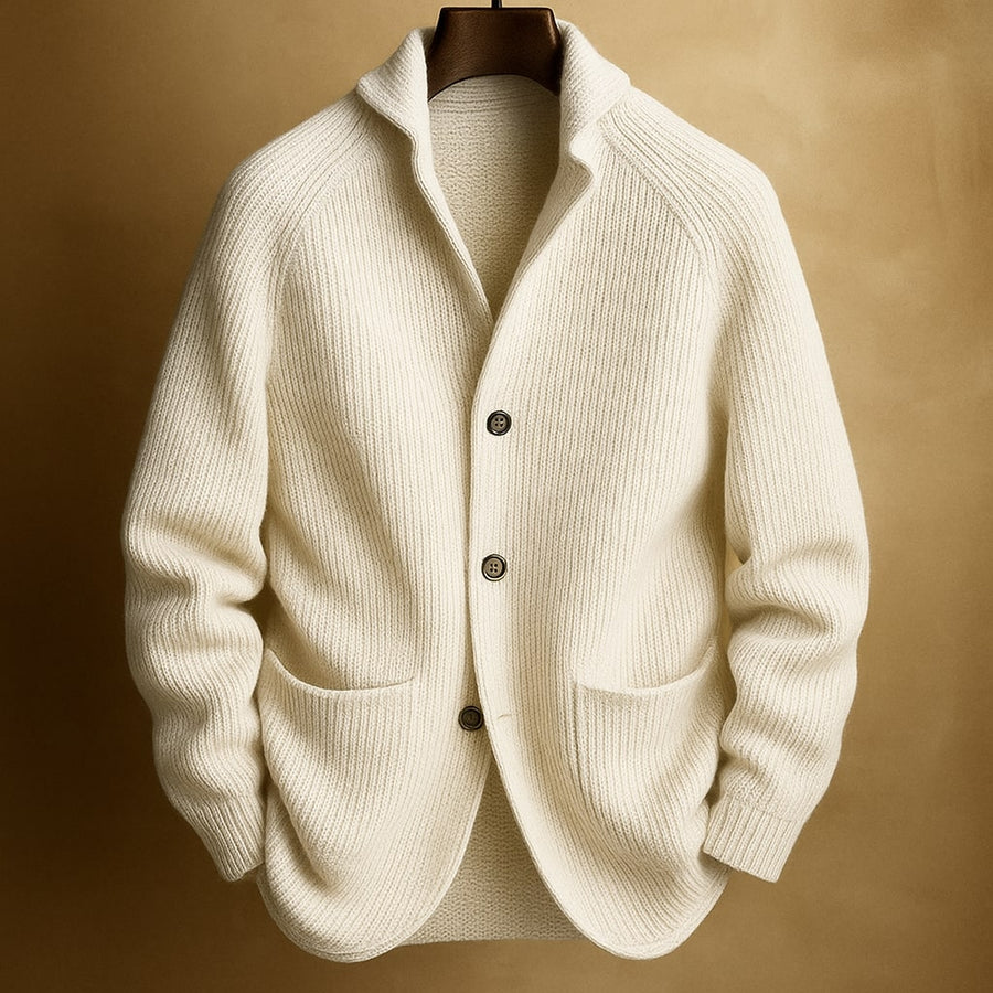 Larry - Modern Button Cardigan