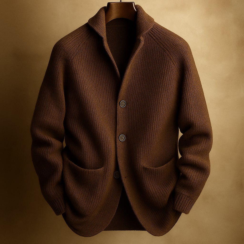 Larry - Modern Button Cardigan