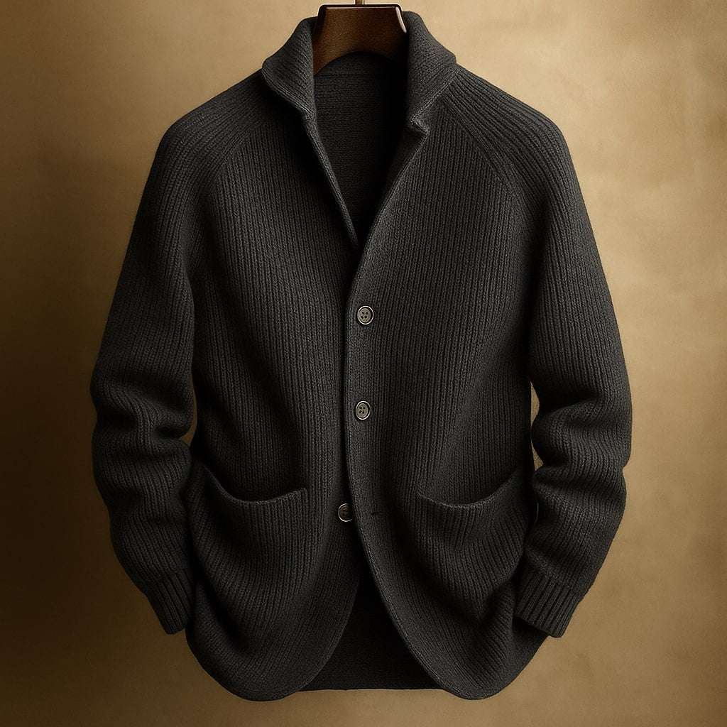 Larry - Modern Button Cardigan