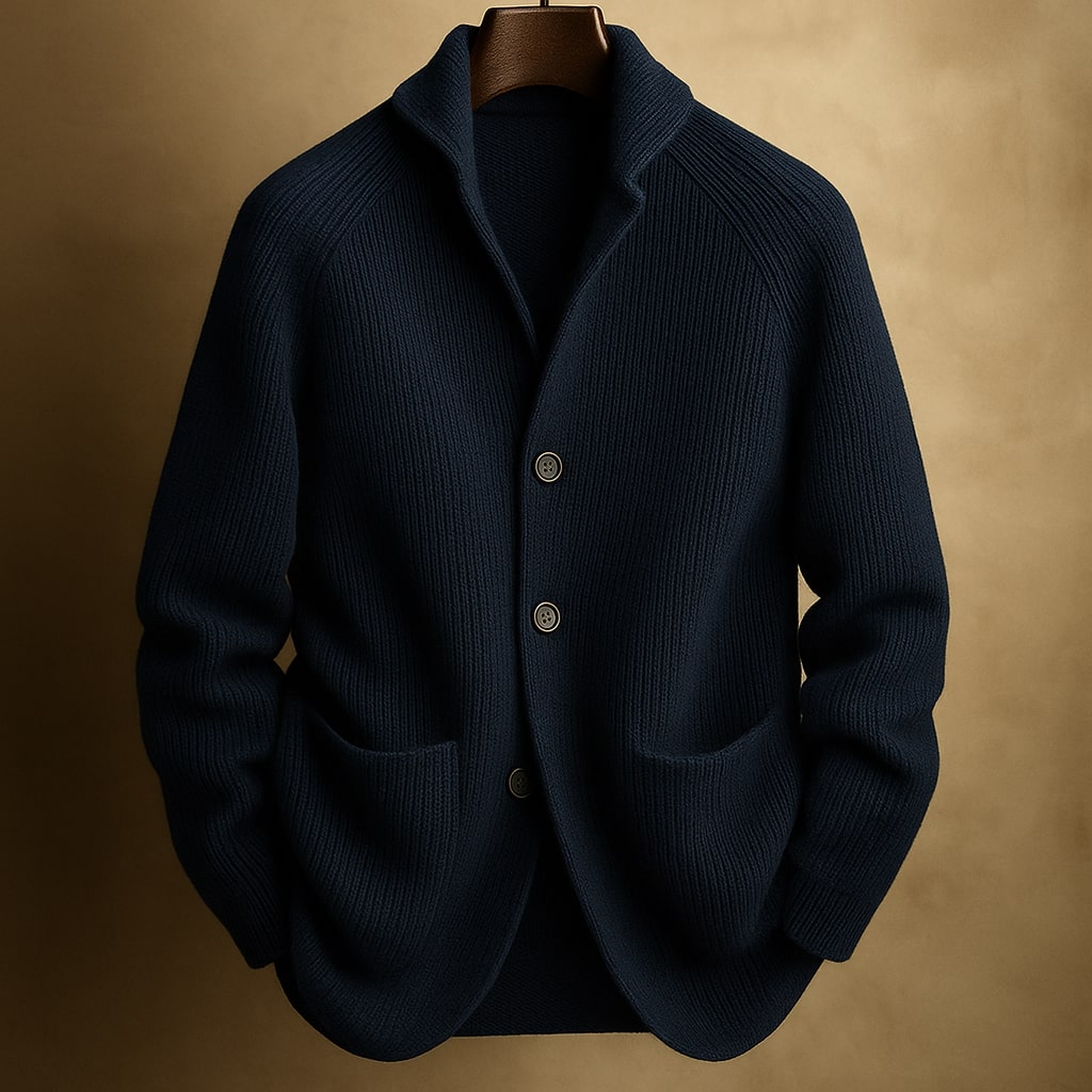 Larry - Modern Button Cardigan