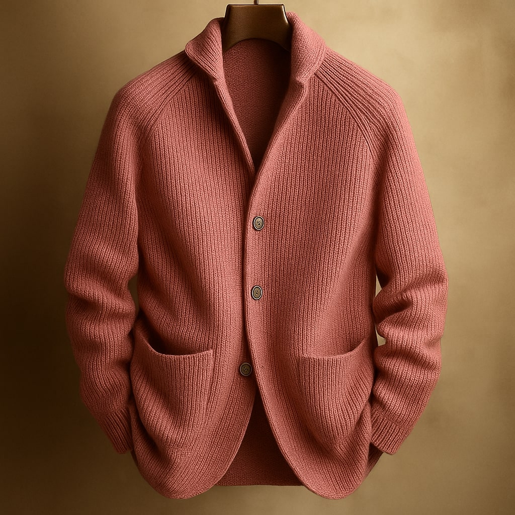 Larry - Modern Button Cardigan