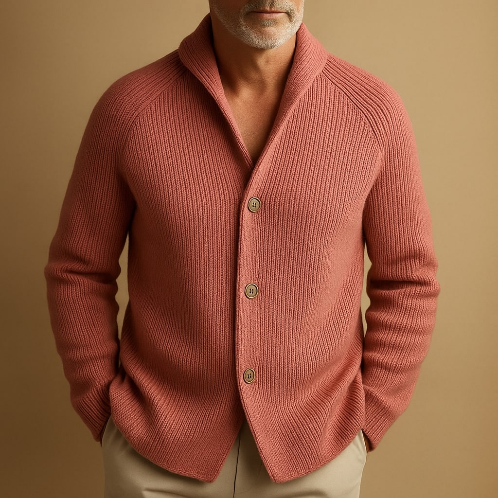 Larry - Modern Button Cardigan