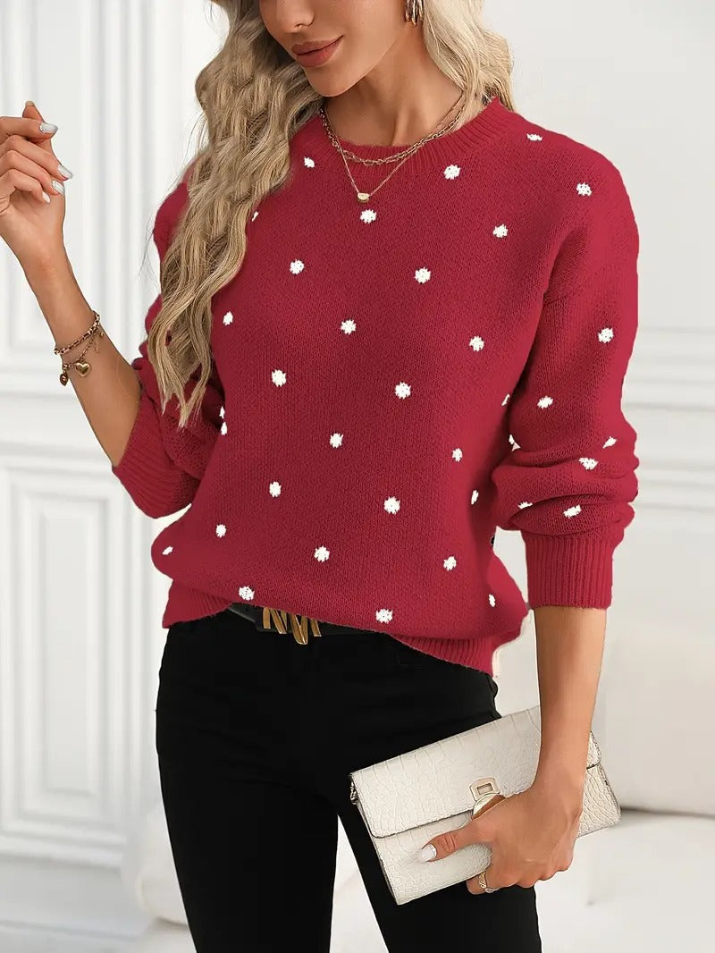 MAEVE™- Polka Dot Sweater