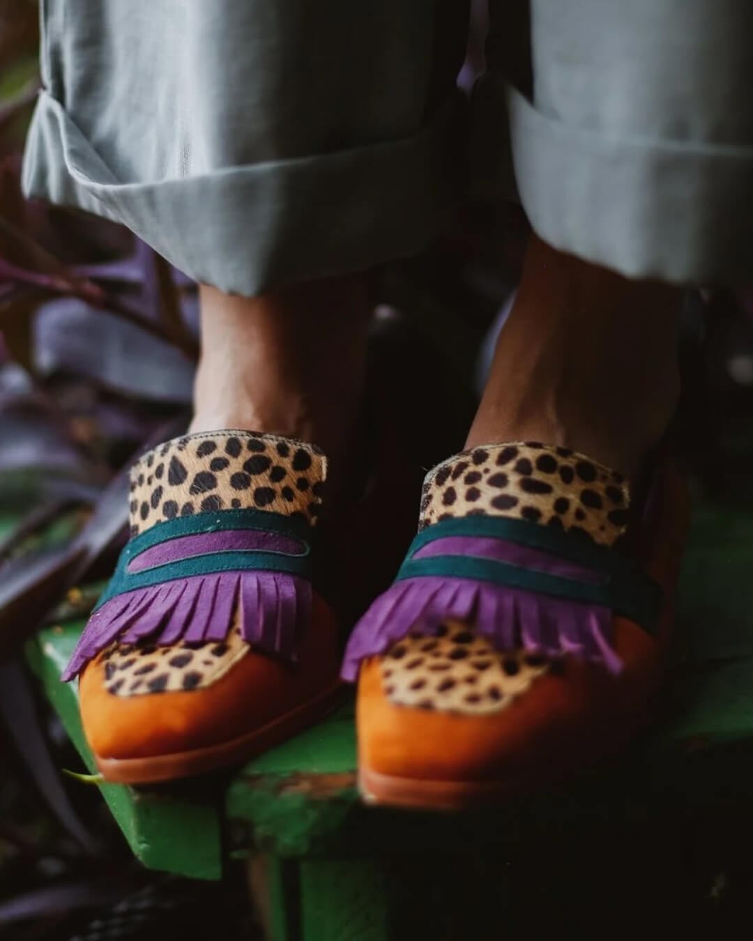 Chiara Moccasins Glossy Effect