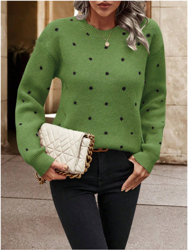 MAEVE™- Polka Dot Sweater