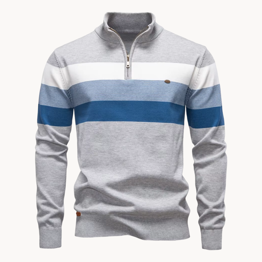 Callen - Stretch Knit Quarter-Zip Sweater