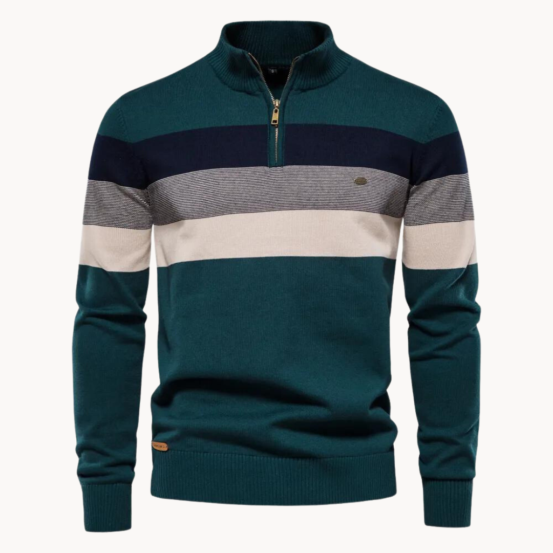 Callen - Stretch Knit Quarter-Zip Sweater