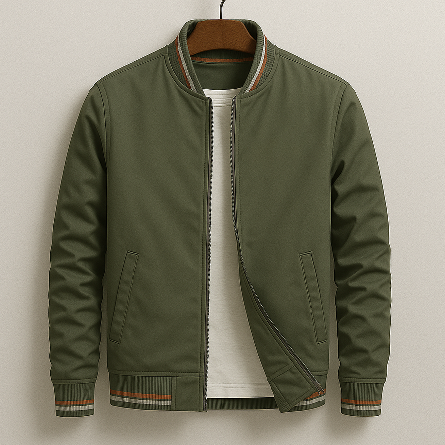 Jason - Modern Zip Bomber Jacket