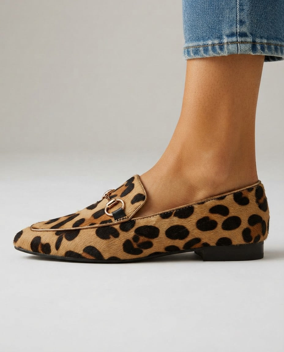 Serena Loafer — Leopard with Bit