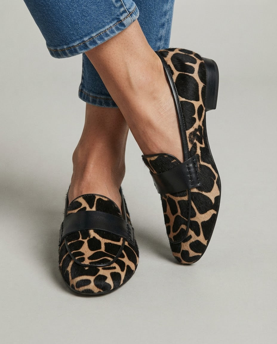 Giulia Moccasin — Apricot Giraffe