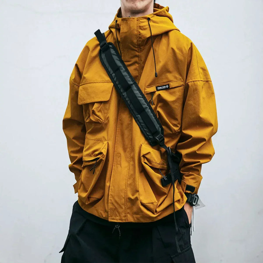 Ward -  Multi-Pocket Hooded Windbreaker Jacket