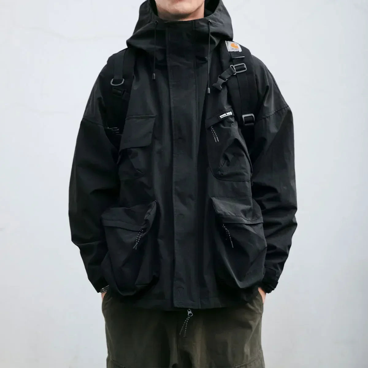 Ward -  Multi-Pocket Hooded Windbreaker Jacket
