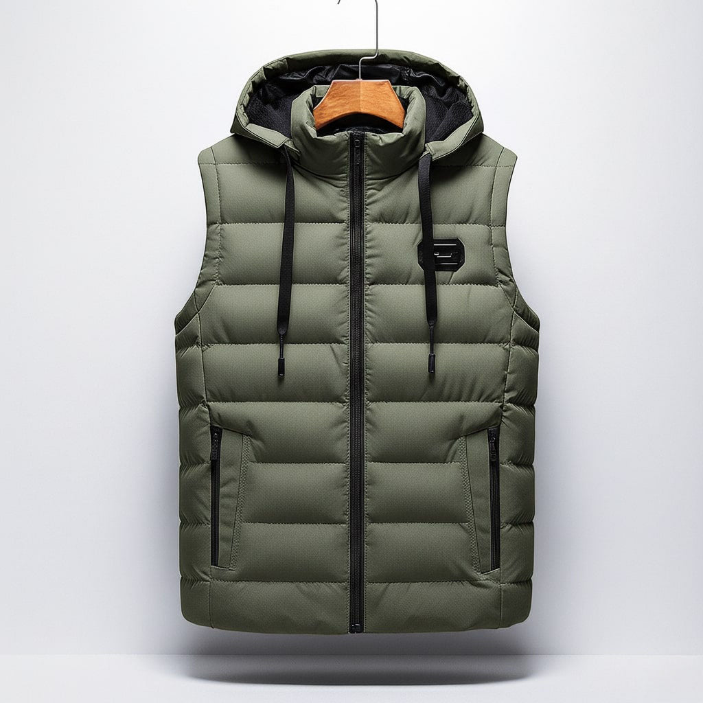 Danny - Padded Zip-Up Vest